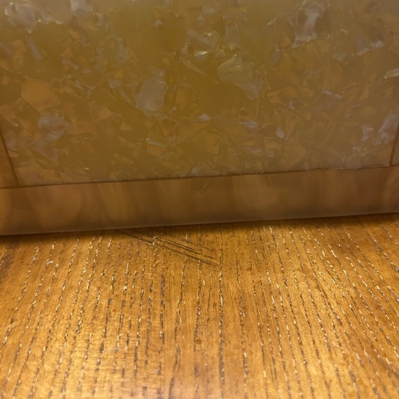 Vintage Cream & Pink Lucite Box Marbleized Crossbody - Picture 8 of 16